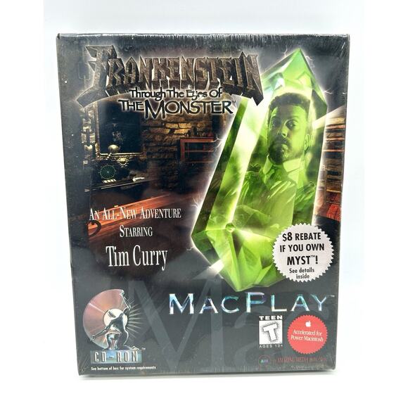 New Vtg Frankenstein Through The Eyes Of The Monster Big Box PC MacPlay Sealed - Picture 7 of 7